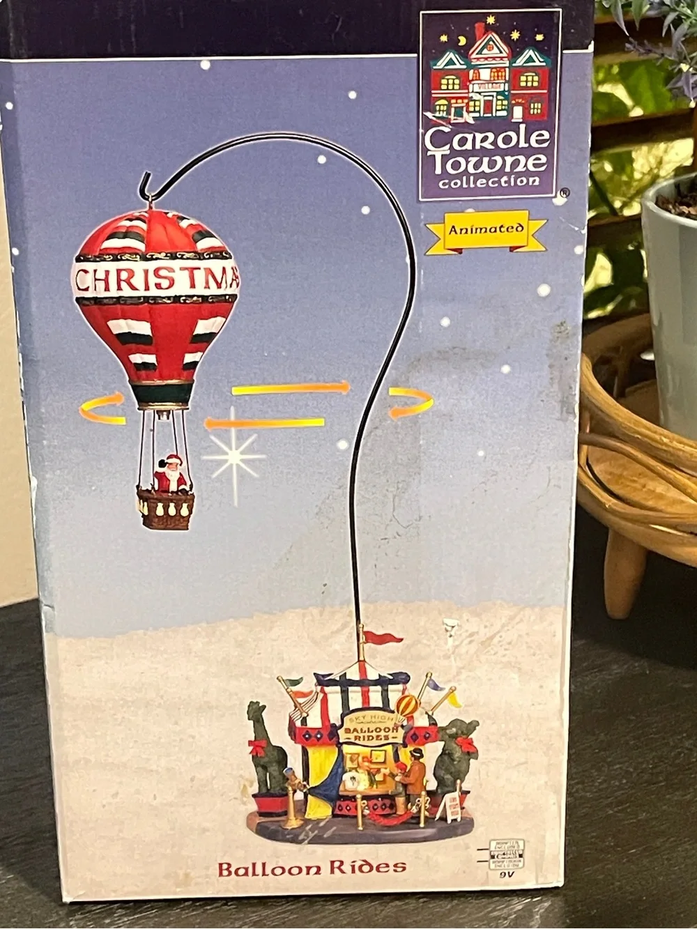 Animated Balloon Rides - Red Christmas Hot Air Balloon